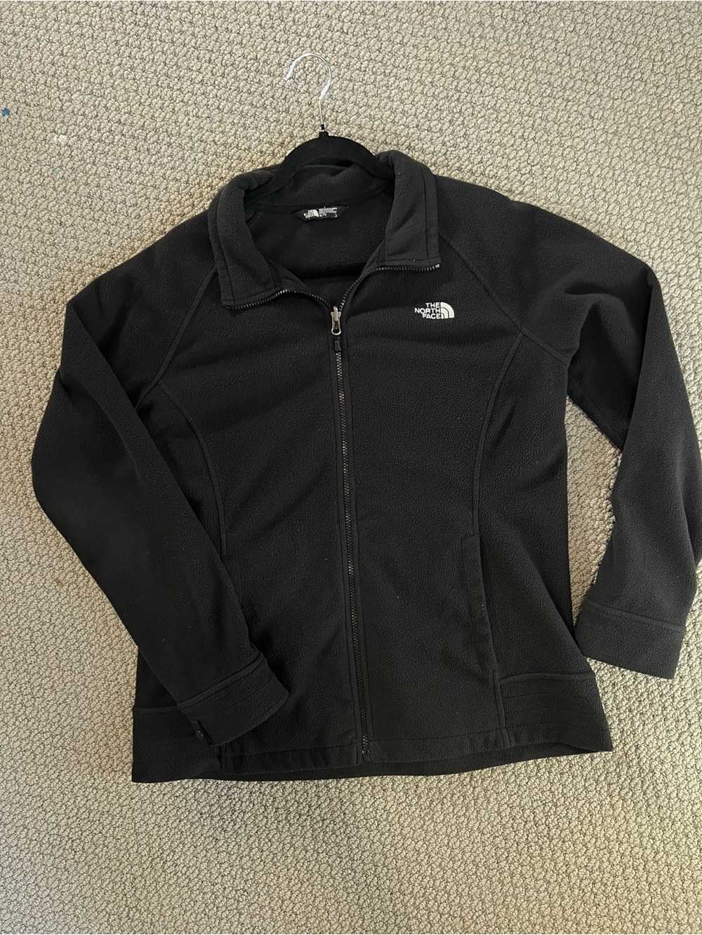 Fleece XL Coat from north face Women's Black Full-Zip Teddy Fleece Jacket